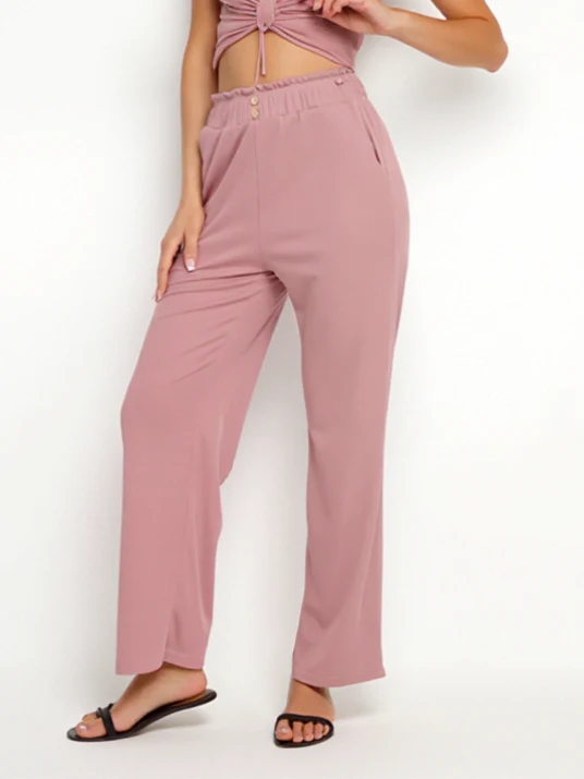 Pantalon droit en tissu léger - Image 17