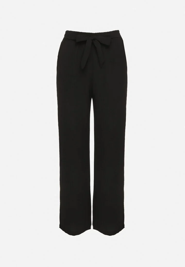 Pantalon droit fluide à nouer à la taille - Image 12