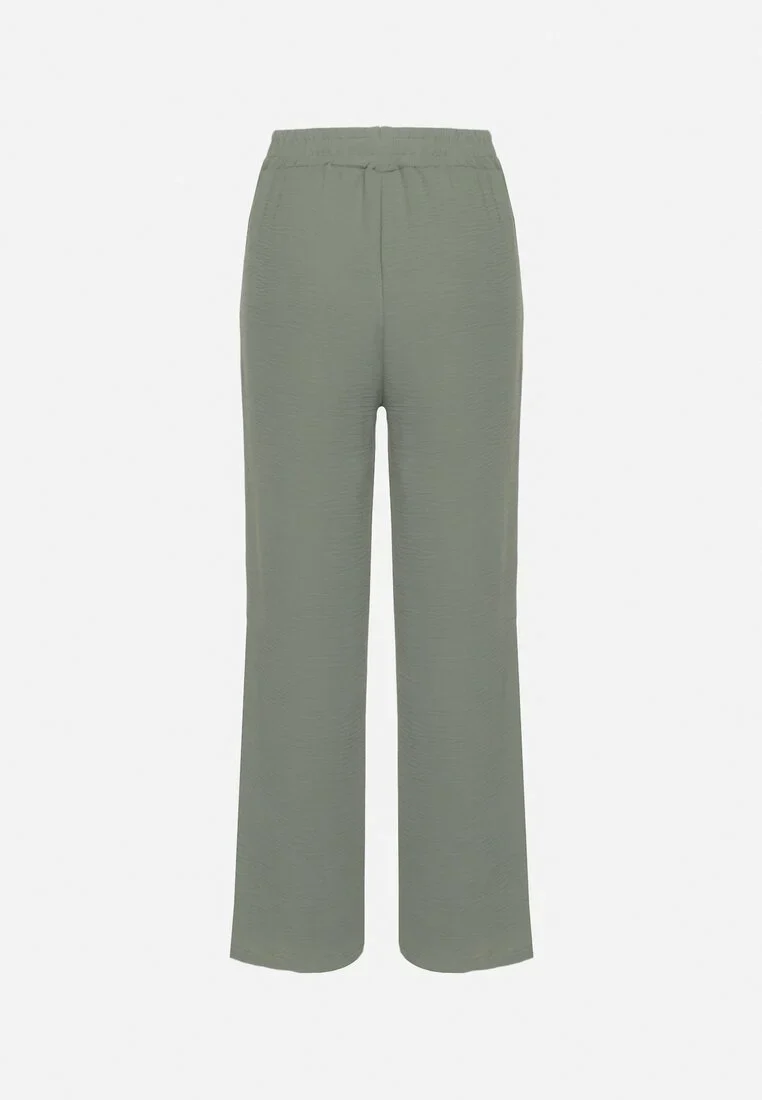 Pantalon droit fluide à nouer à la taille - Image 15