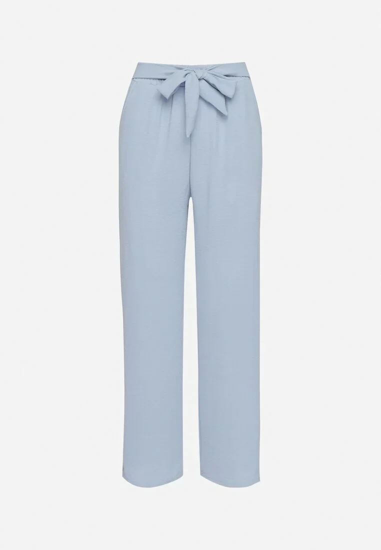 Pantalon droit fluide à nouer à la taille - Image 7