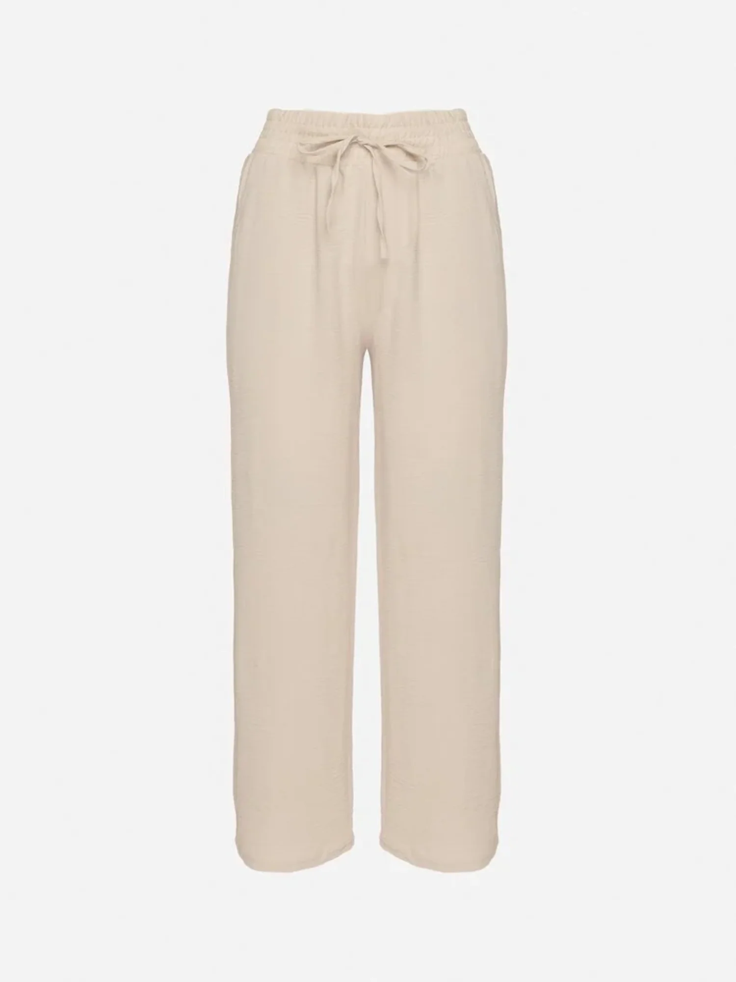 Pantalon droit fluide à taille élastique - Image 11