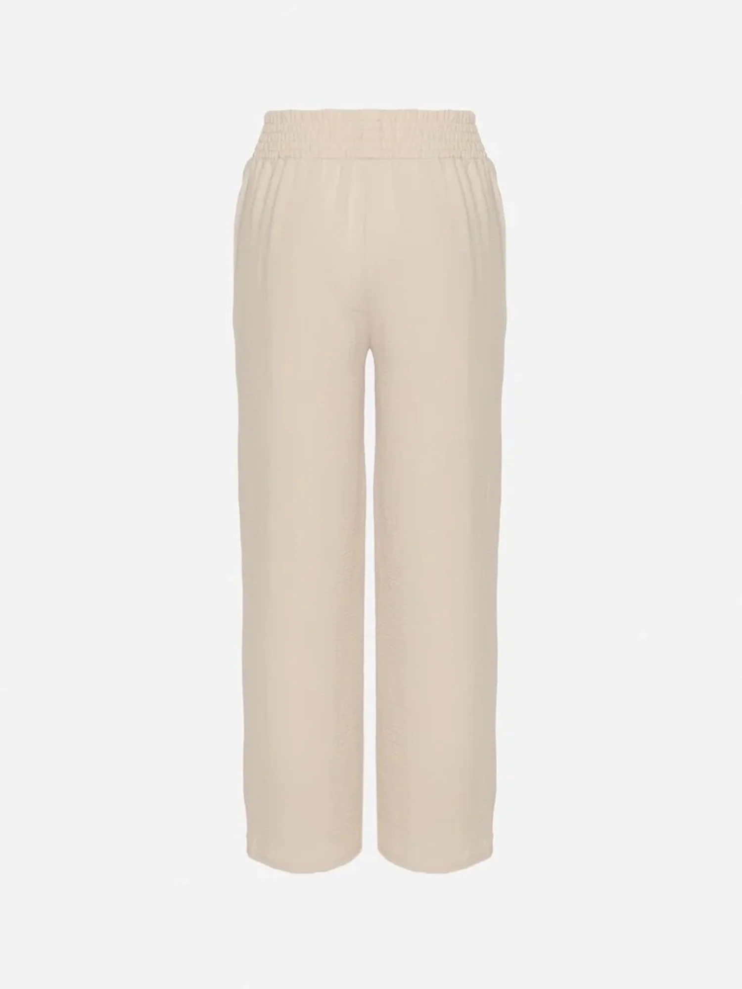 Pantalon droit fluide à taille élastique - Image 12