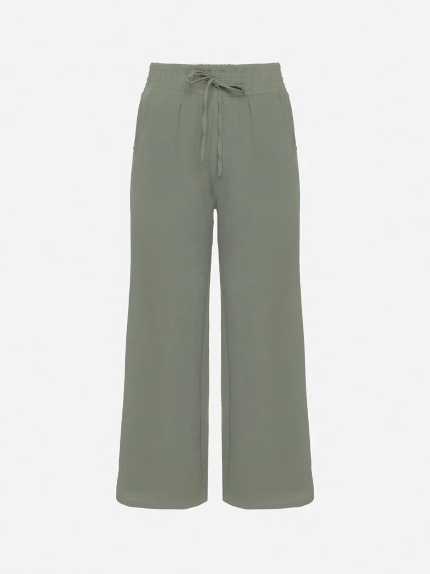 Pantalon droit fluide à taille élastique - Image 15