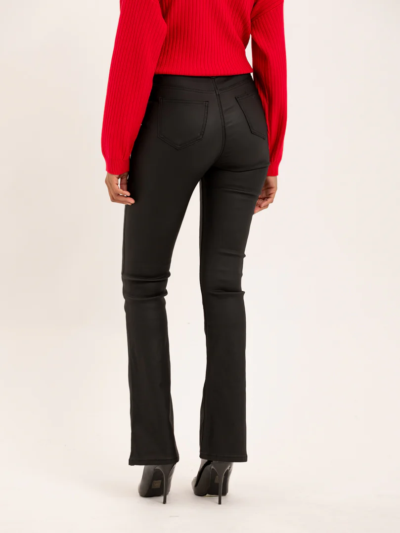 Pantalon flare en simili cuir - Image 4