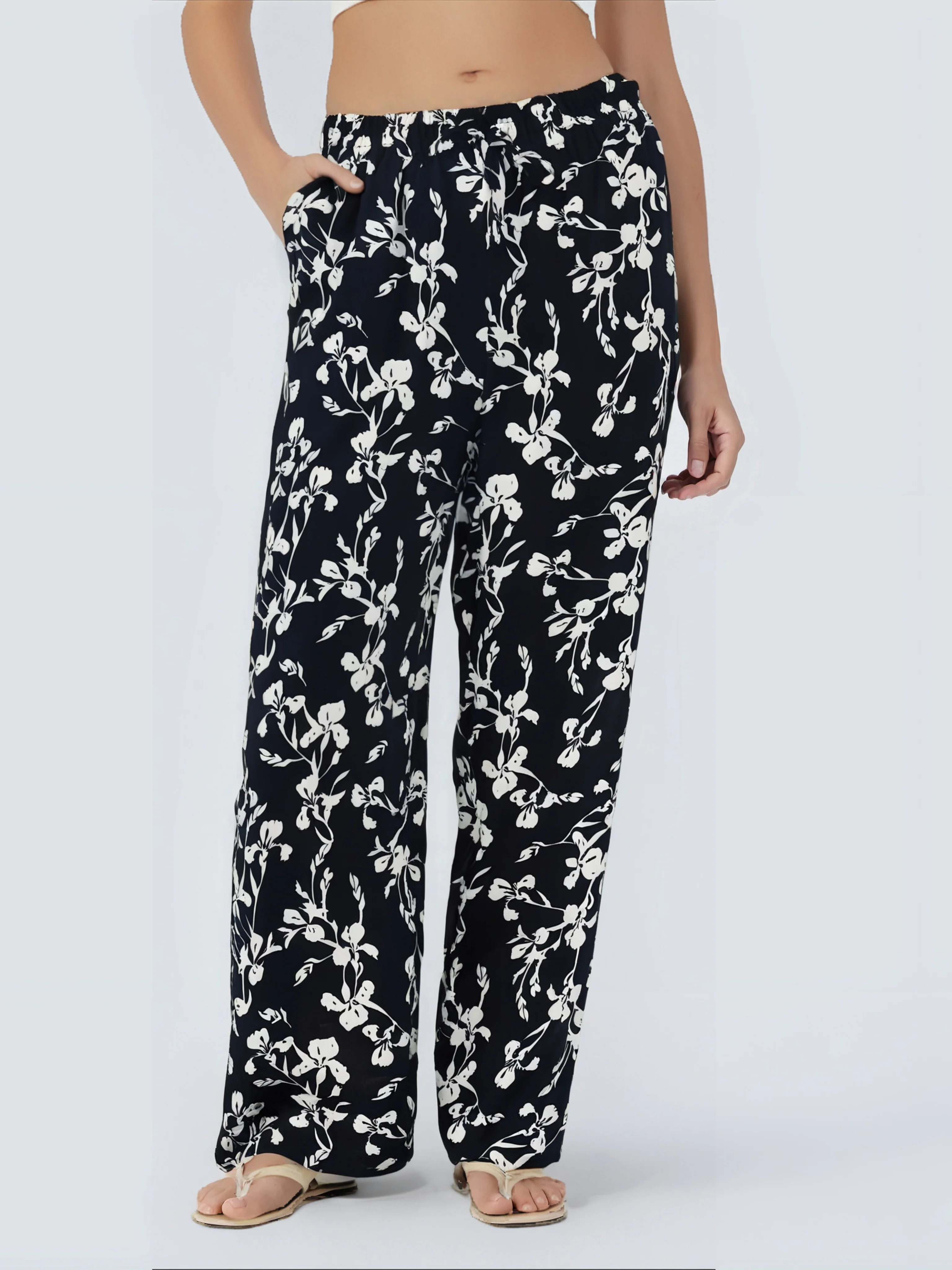 Pantalon fluide à Motif Floral - Image 7