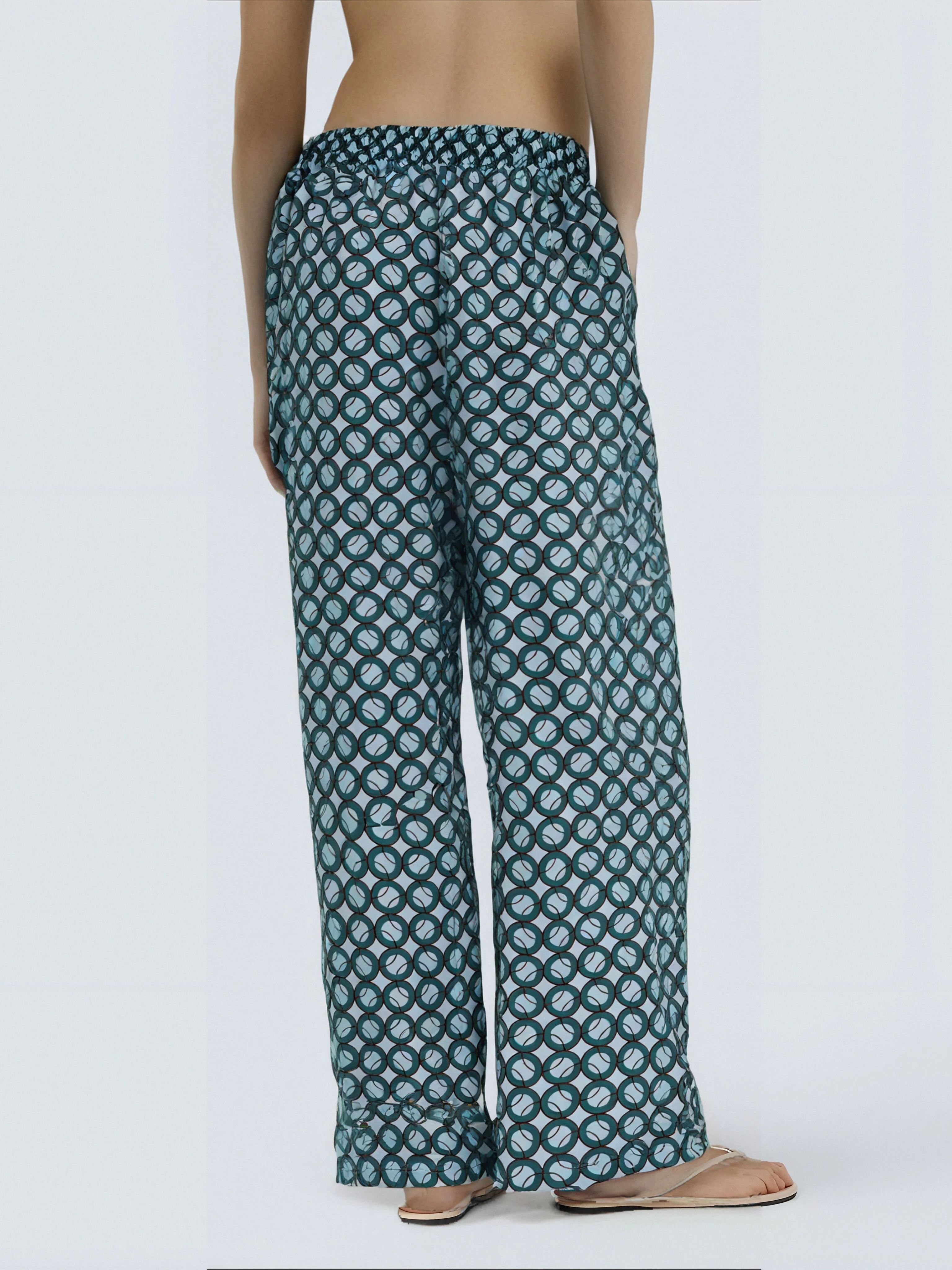 Pantalon Fluide à Motif Géométrique - Image 3