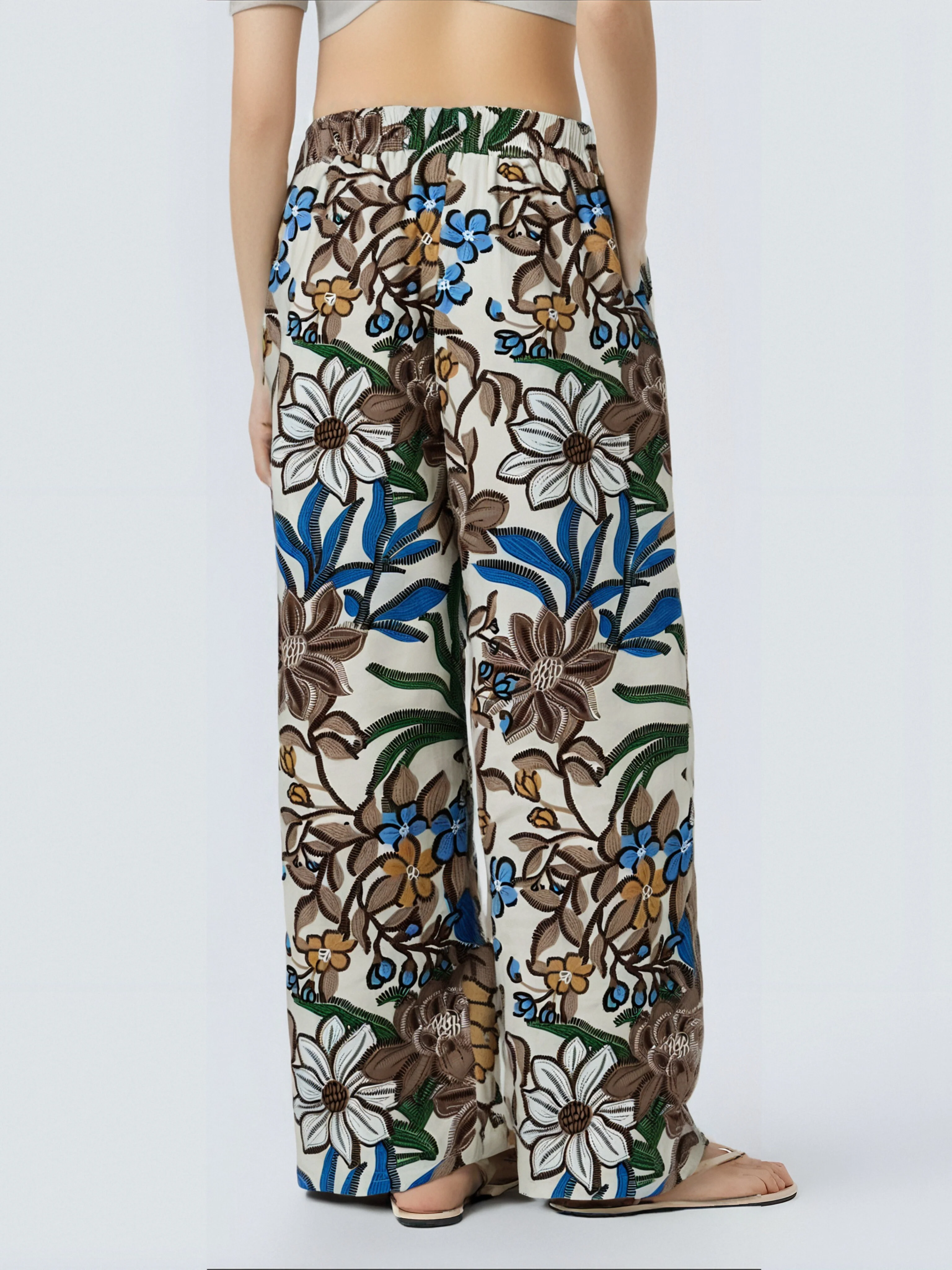 Pantalon Fluide à Motif Tropical - Image 6