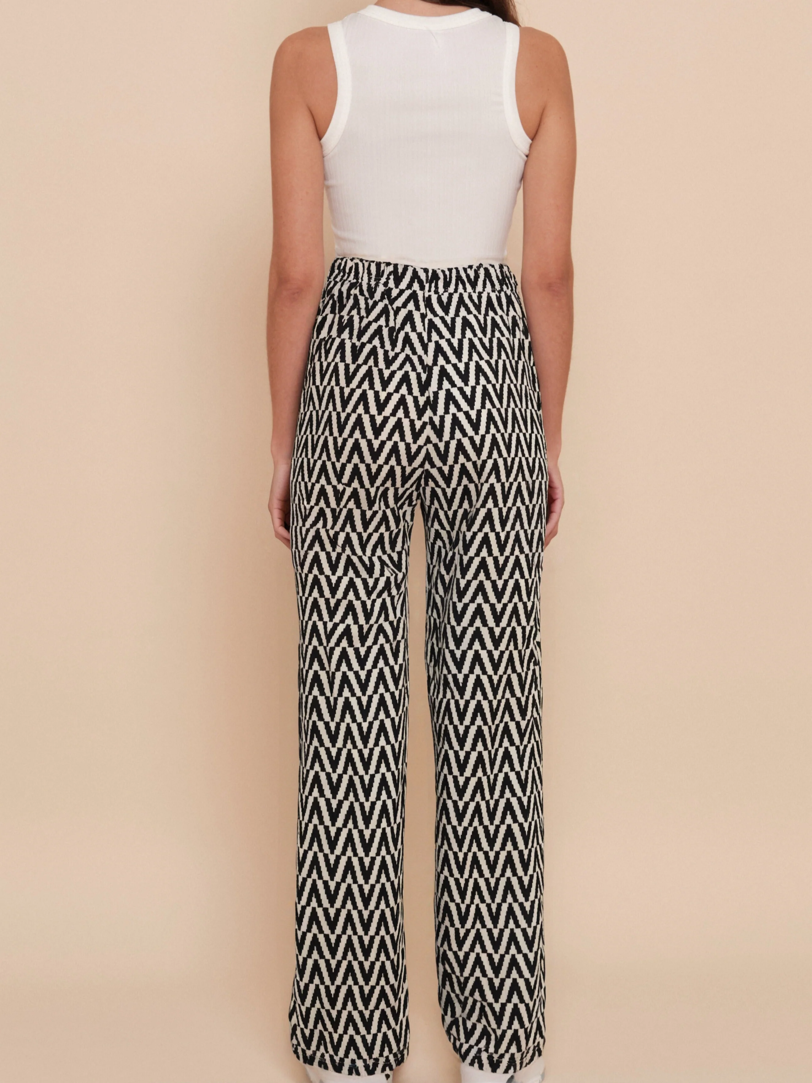 Pantalon fluide droit rayé - Image 3