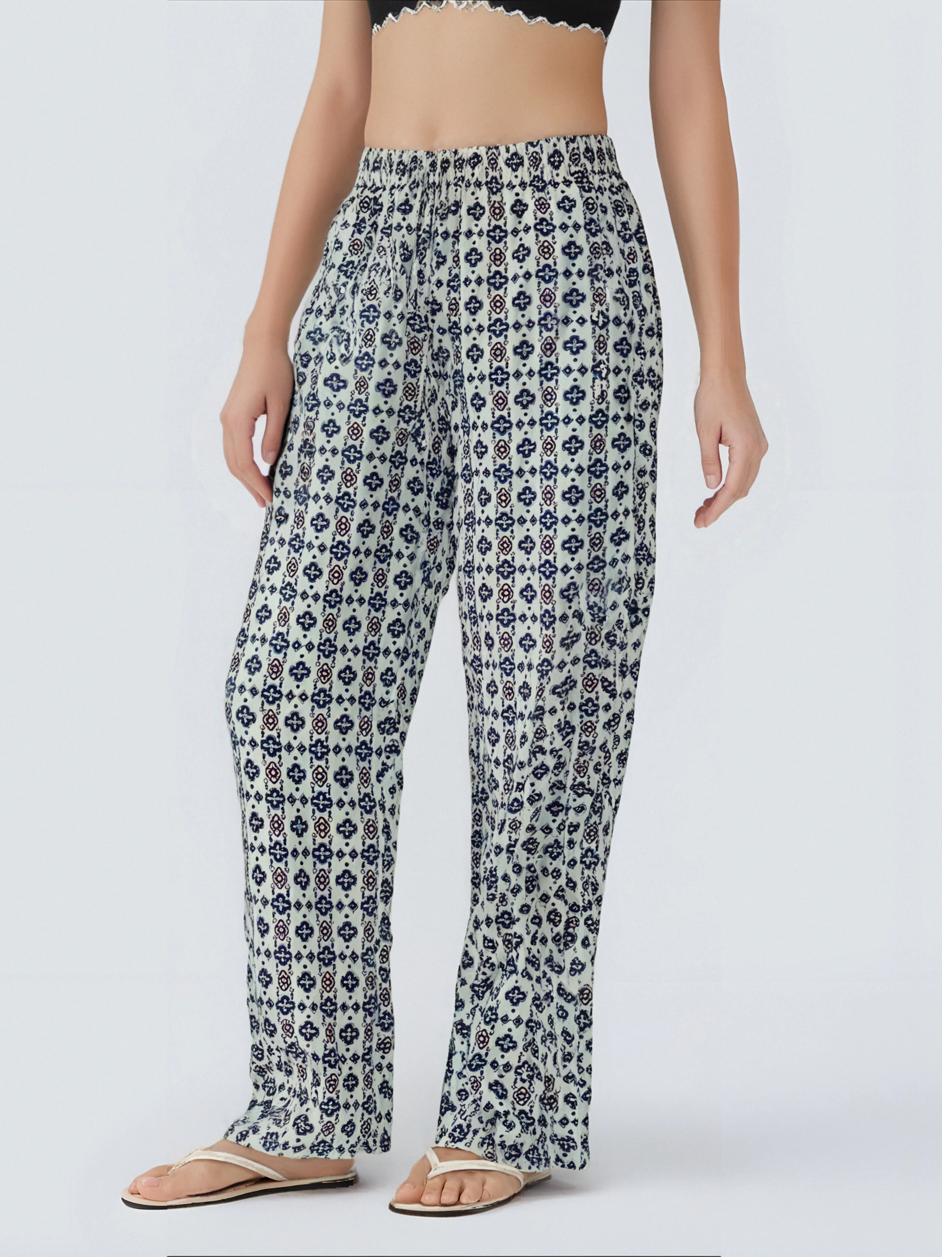 Pantalon Fluide Imprimé Bohème - Image 4