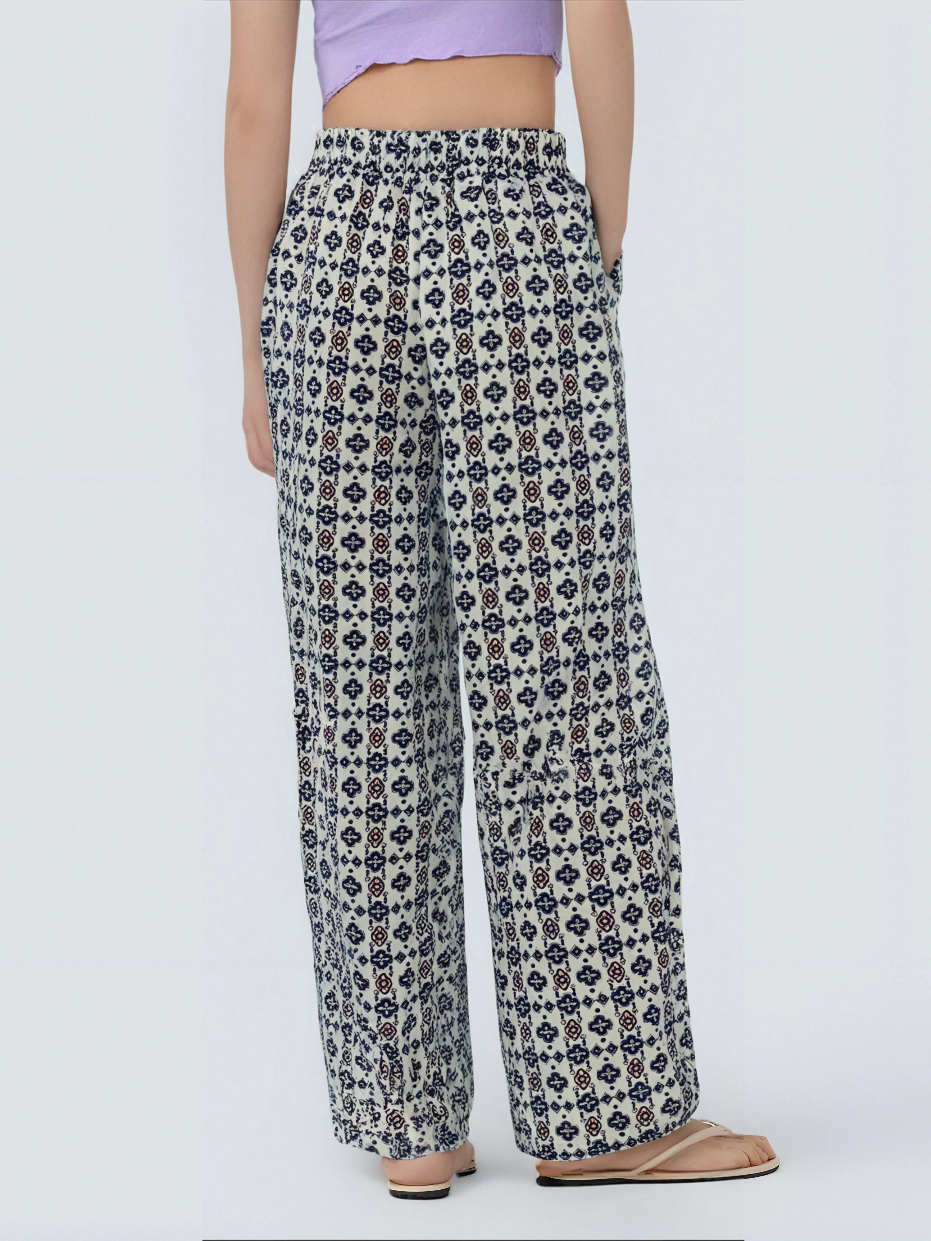 Pantalon Fluide Imprimé Bohème - Image 5