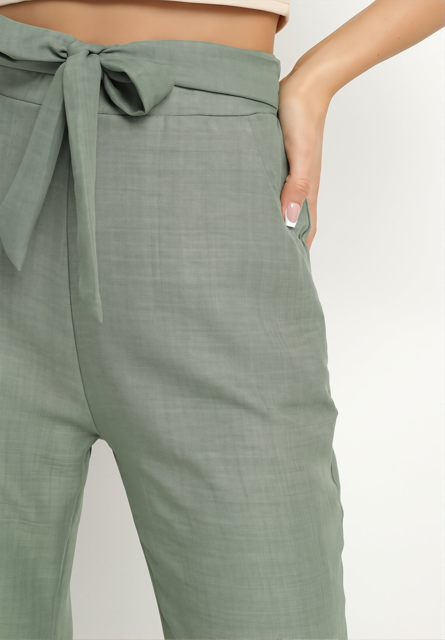 Pantalon palazzo ceinturé - Image 10