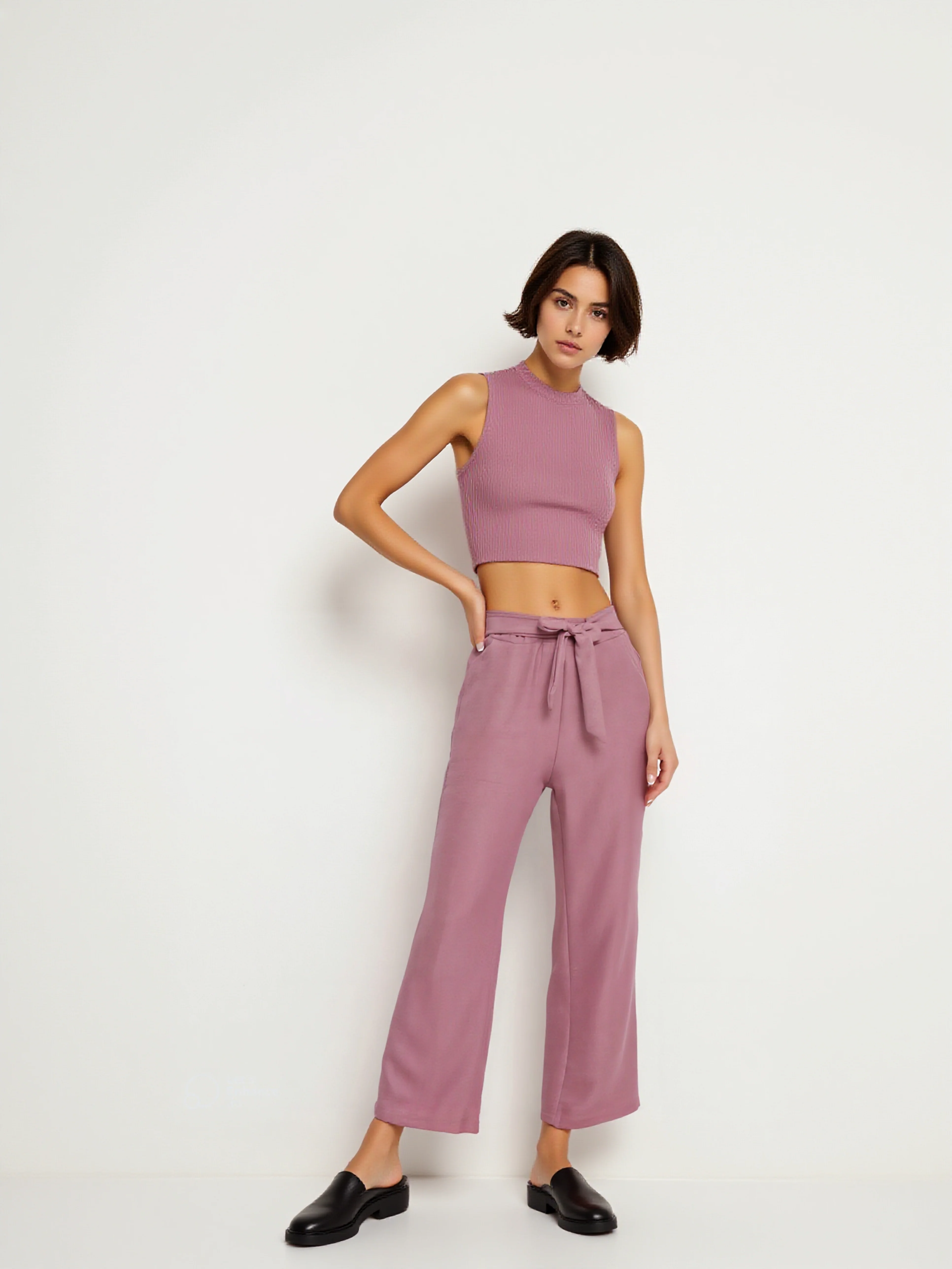 Pantalon palazzo ceinturé - Image 21