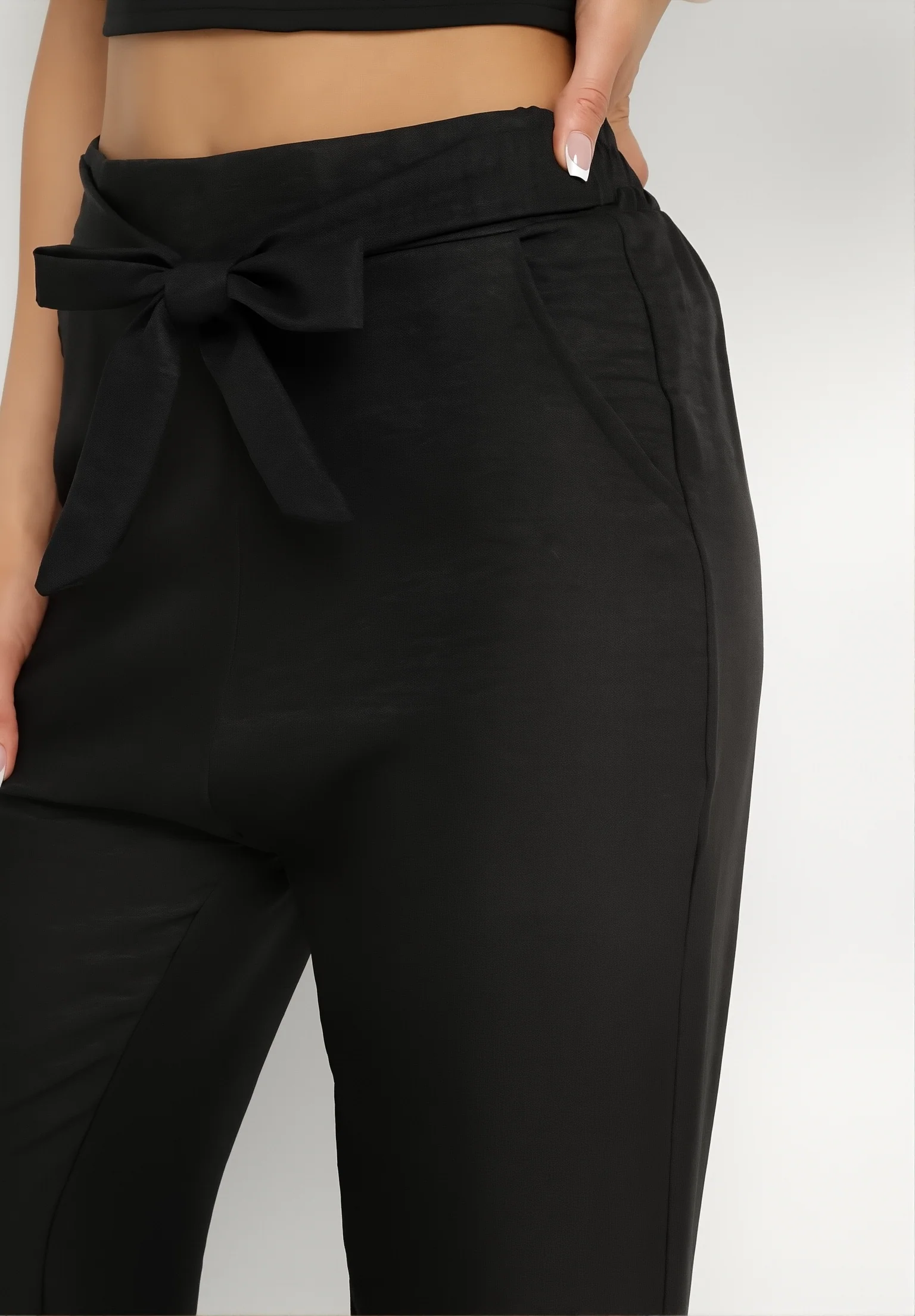 Pantalon palazzo ceinturé - Image 6
