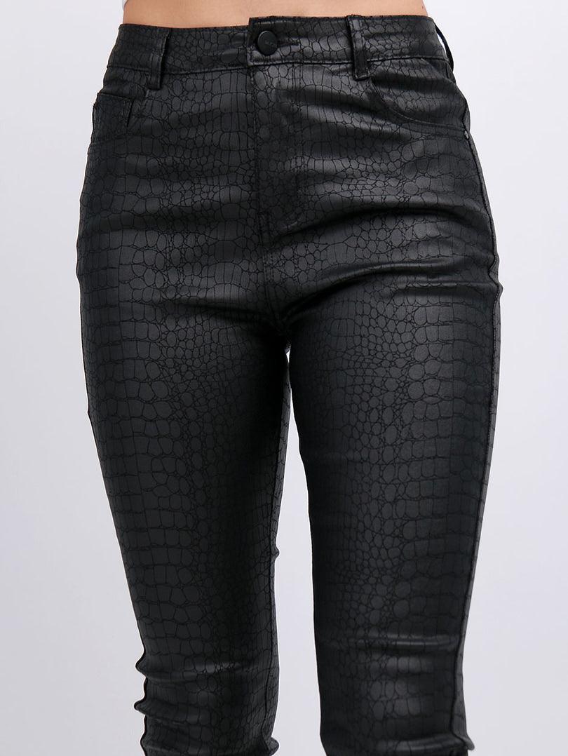 Pantalon simili croco - Image 2