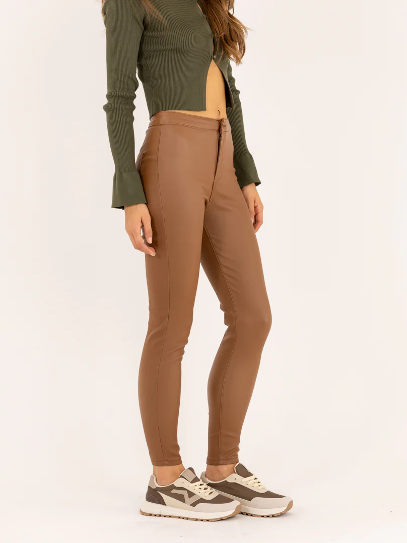 Pantalon skinny classique simili cuir mat - Image 7
