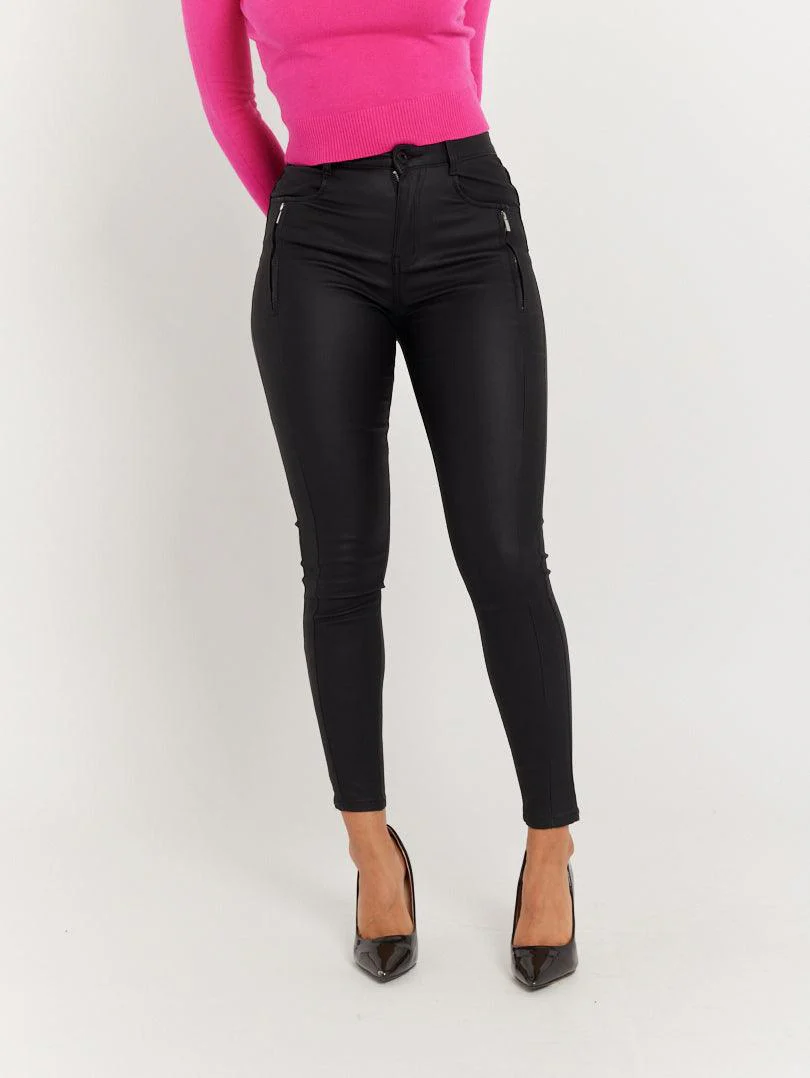 Pantalon skinny poches zippées - Image 3
