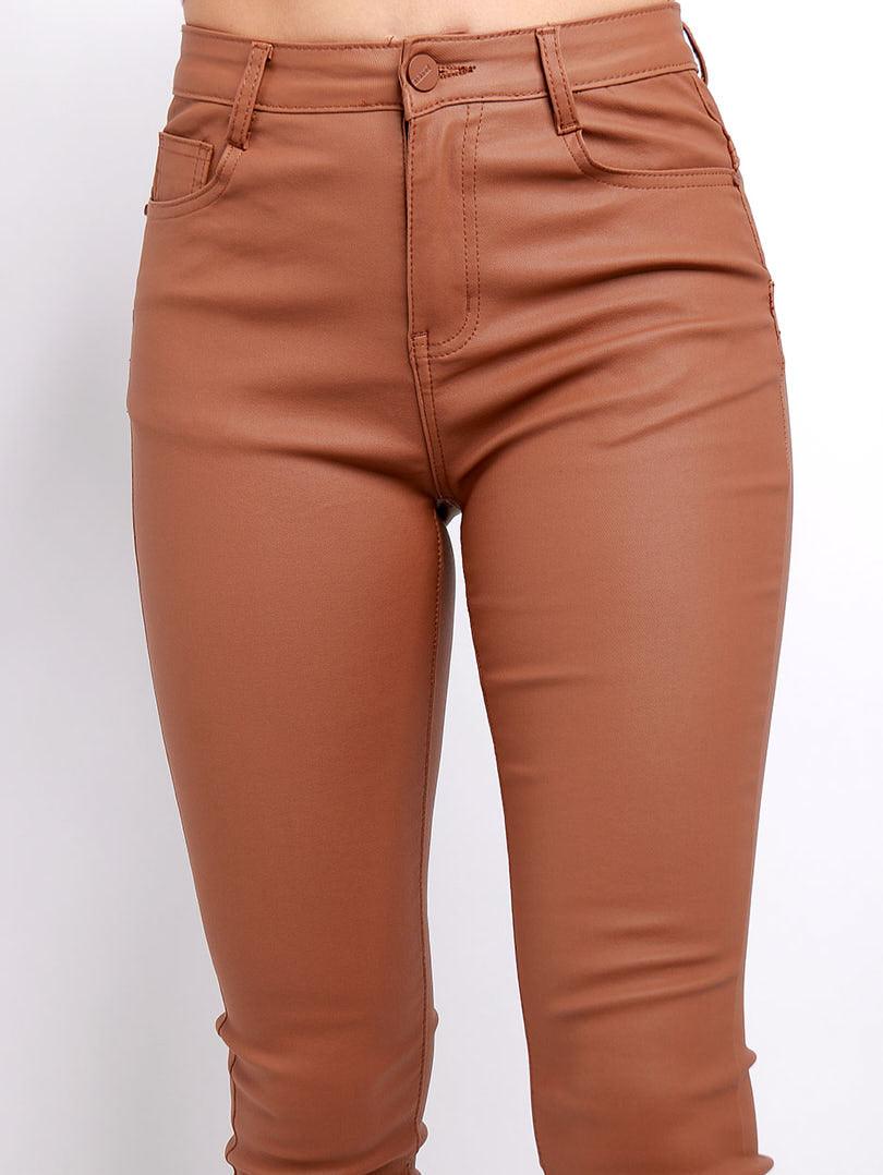 Pantalon slim en simili cuir - Image 4