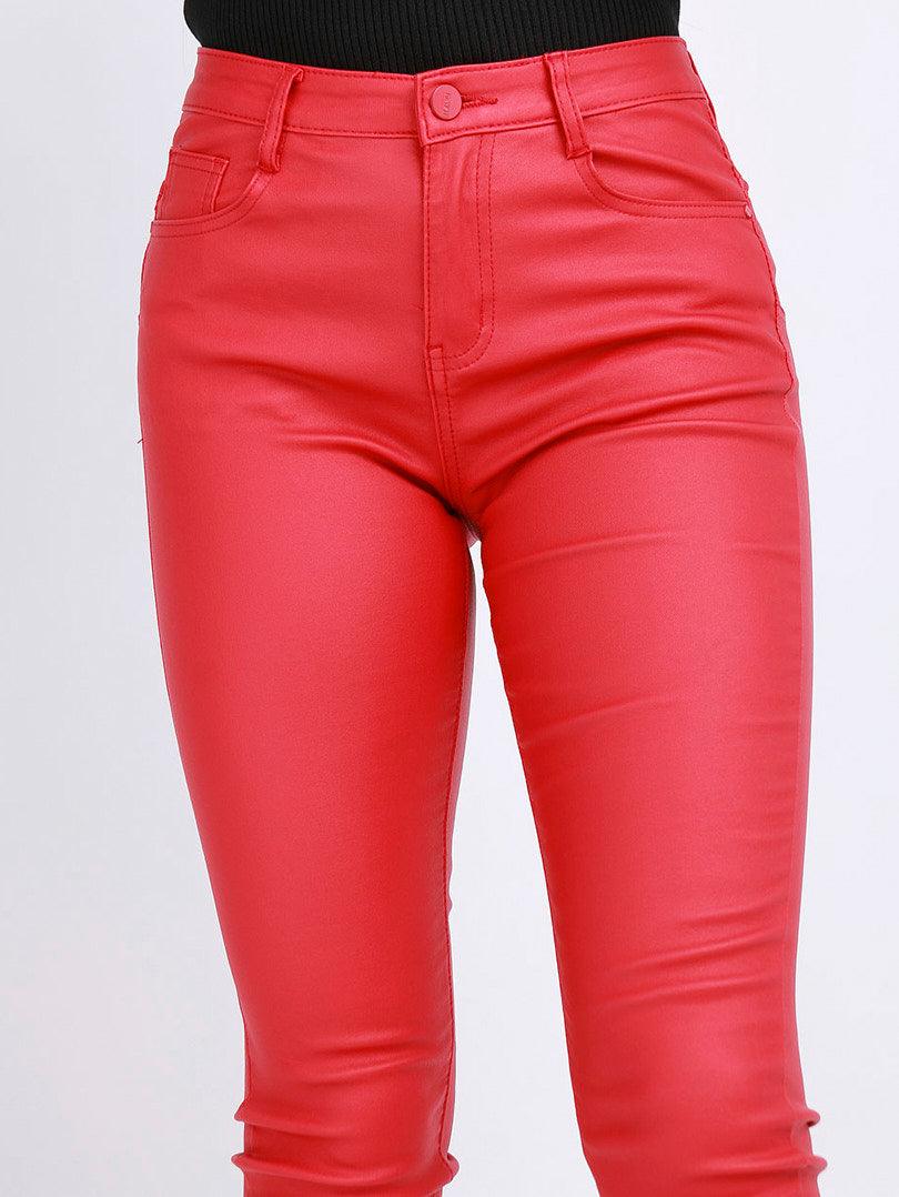 Pantalon slim en simili cuir - Image 6