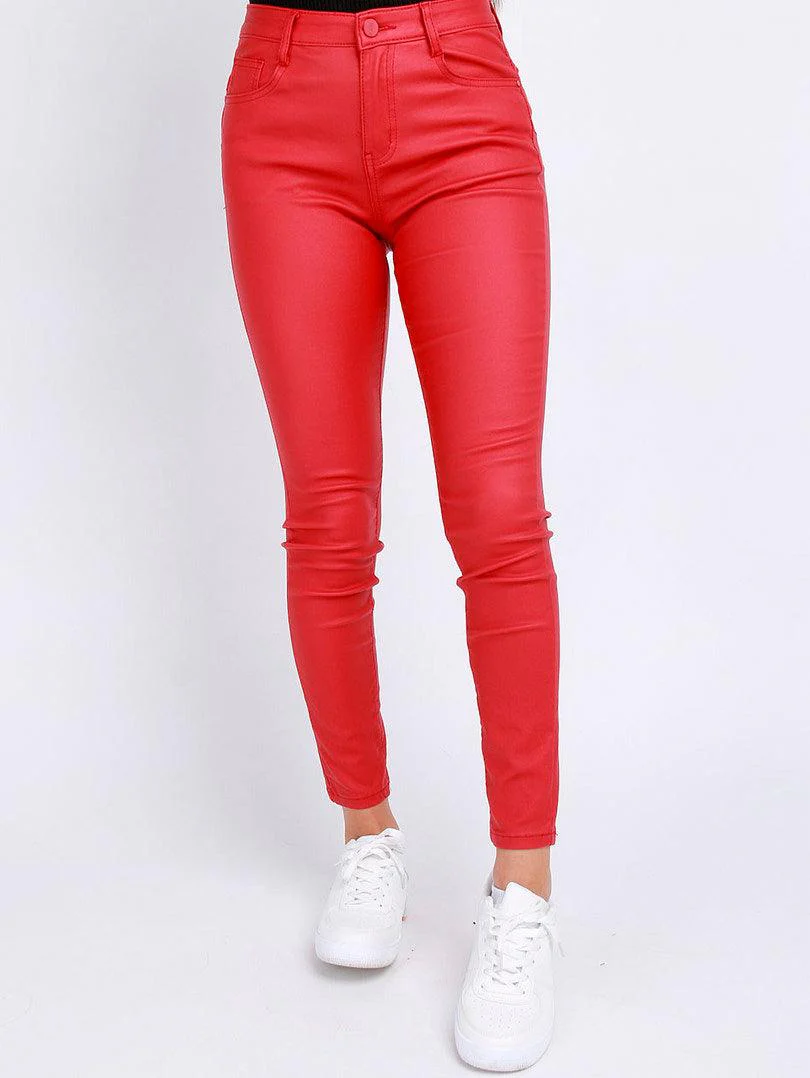 Pantalon slim en simili cuir - Image 8