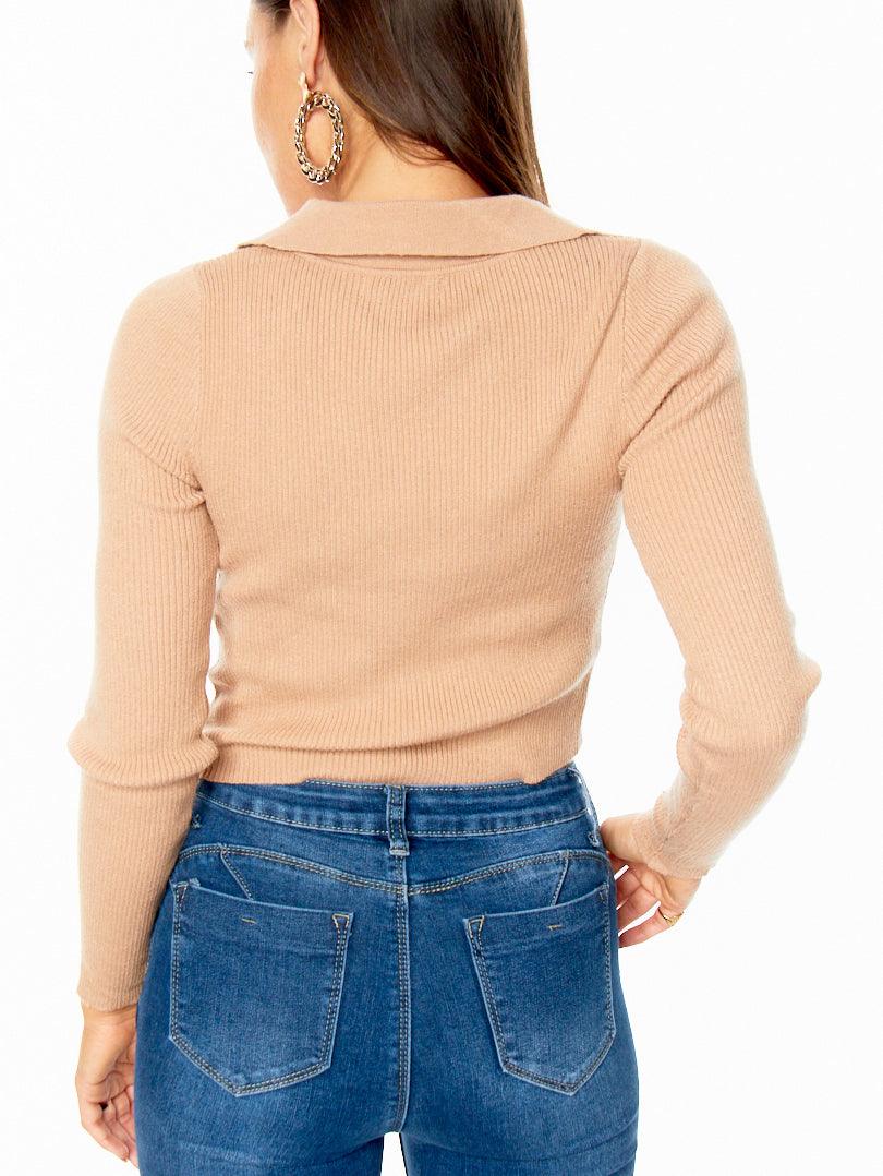 Pull chemise col V - Image 18