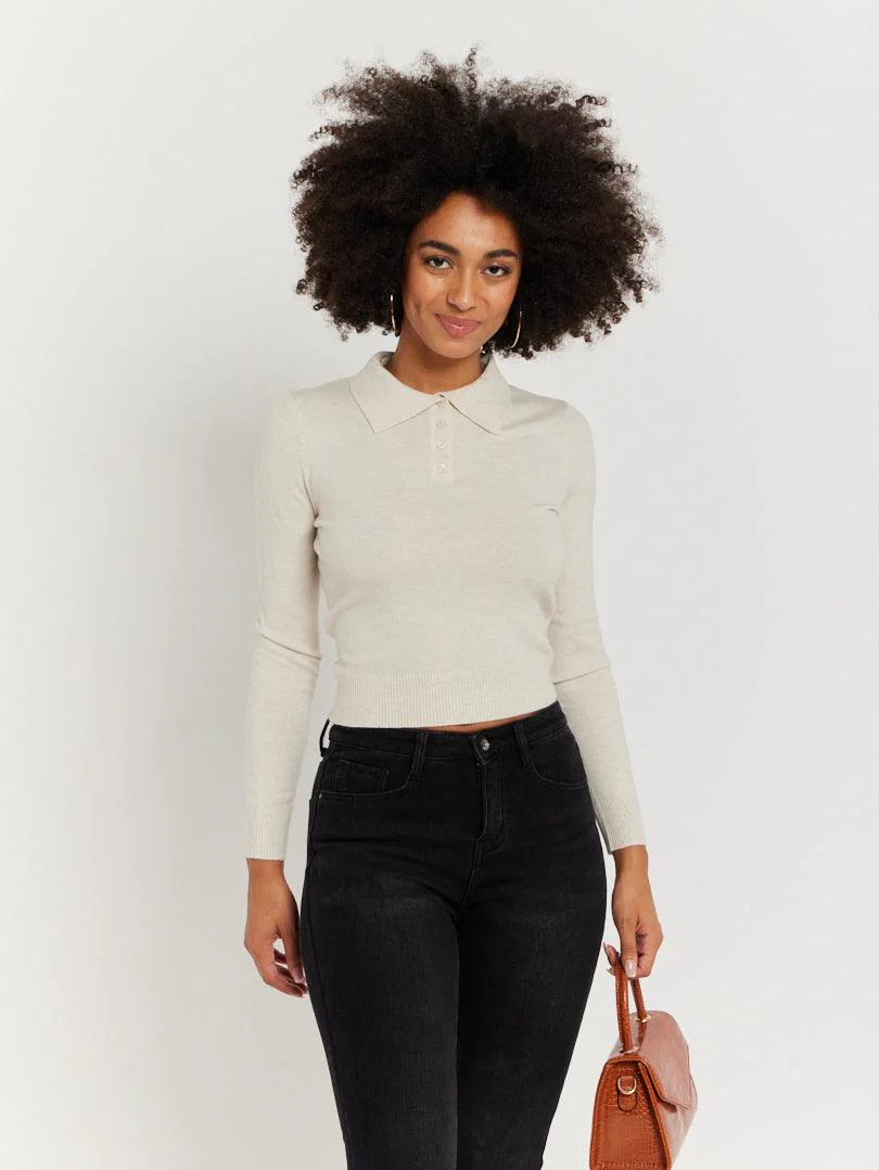 Pull col chemise boutonné - Image 5