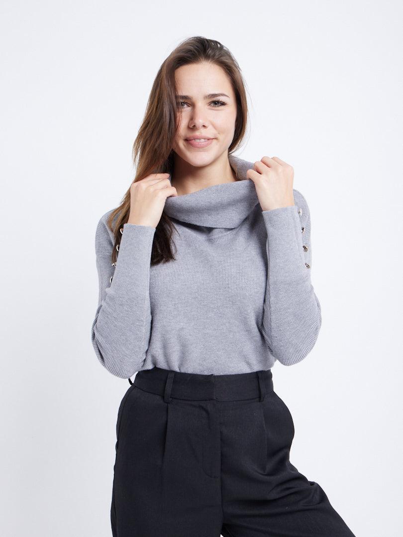 Pull col drapé - Image 5