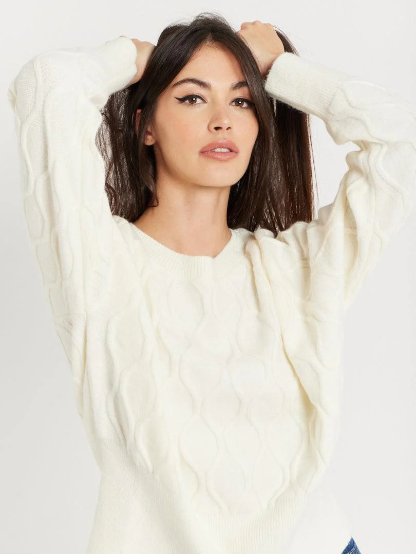 Pull col rond torsadé - Image 22