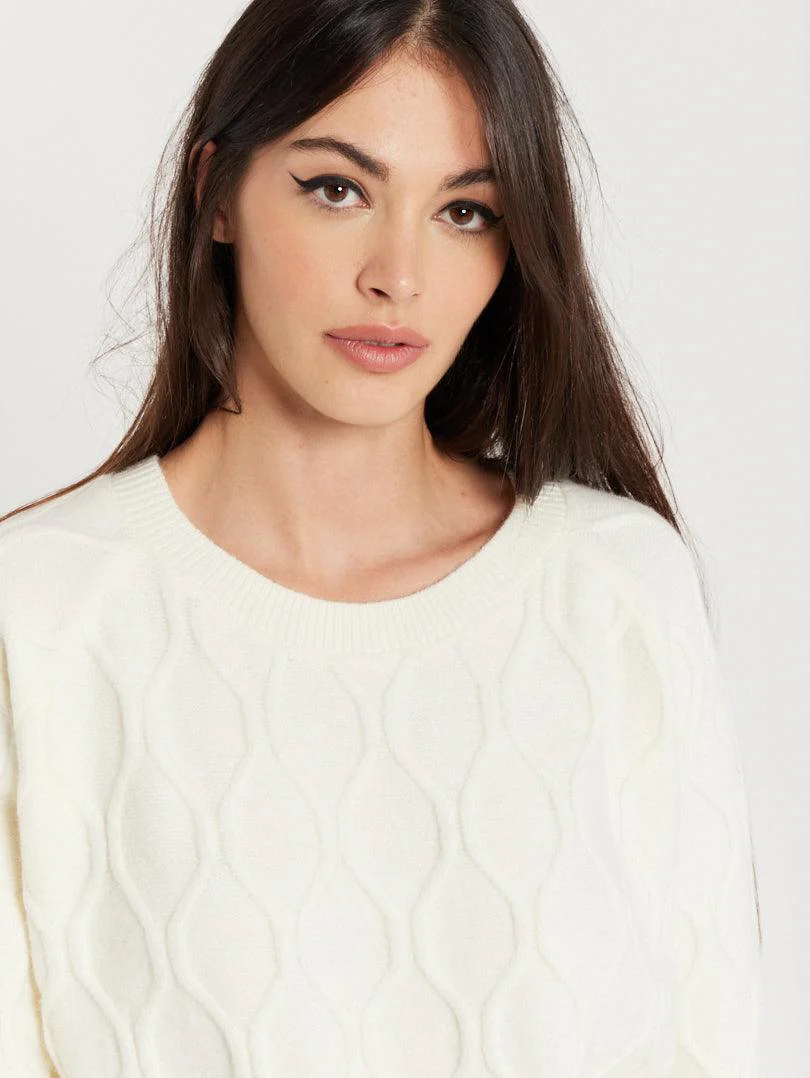 Pull col rond torsadé - Image 23
