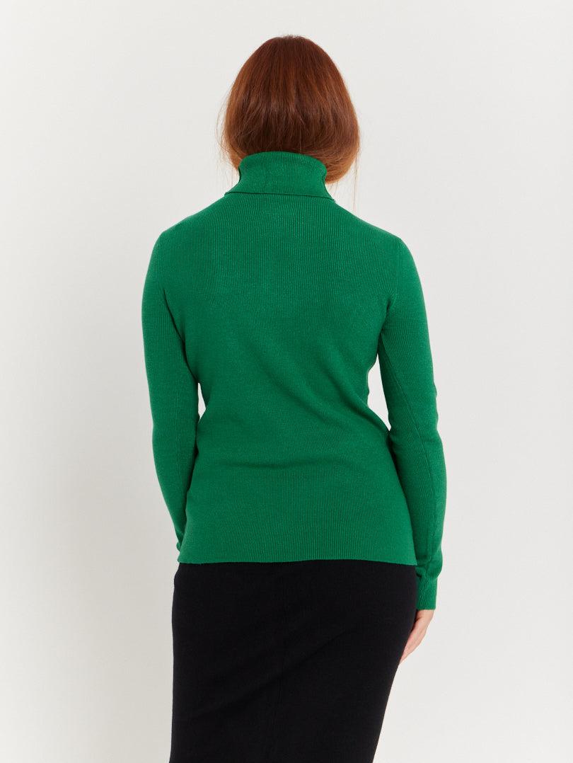 Pull col roulé bleu roi - Image 40