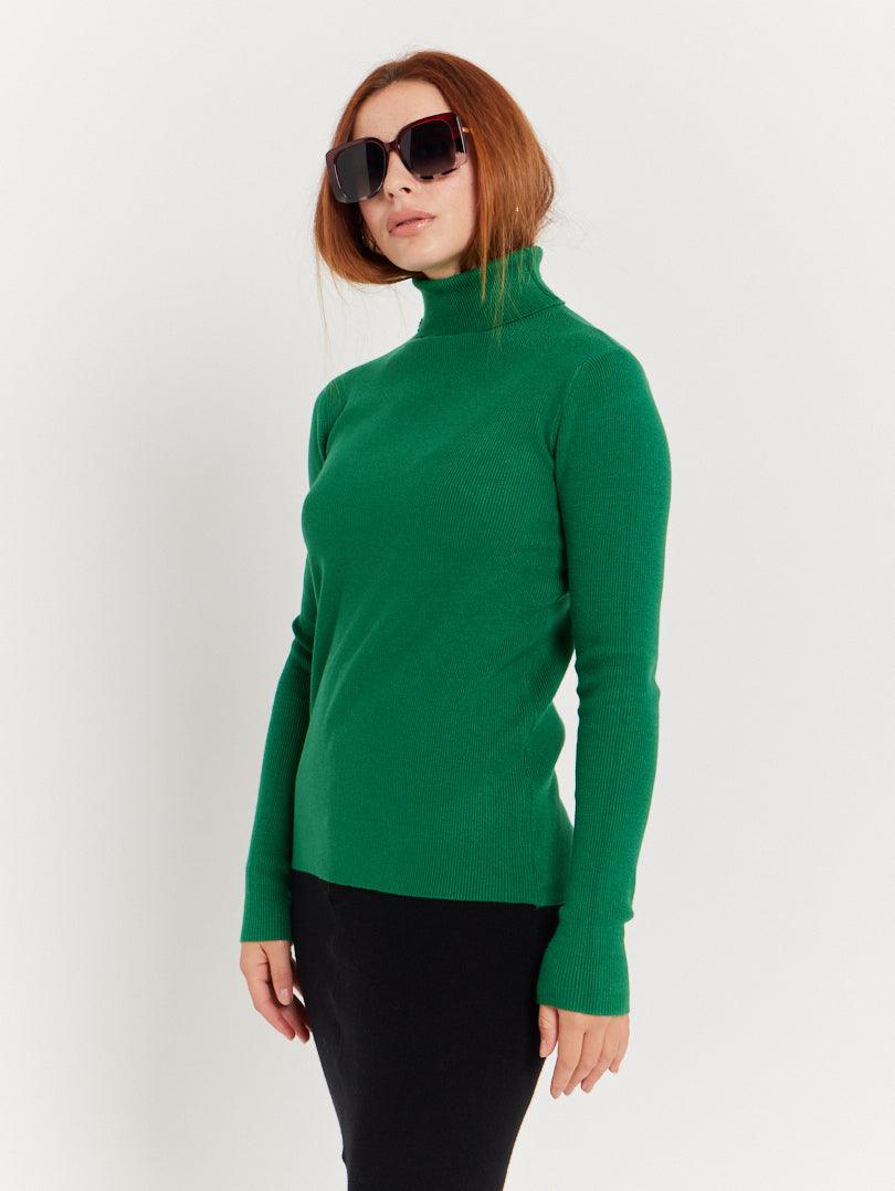 Pull col roulé bleu roi - Image 41