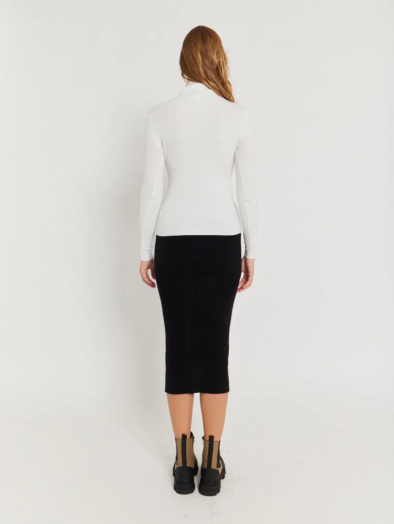 Pull col roulé orange brulé - Image 10