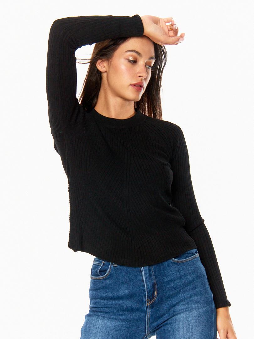 Pull côtelé graphique Rose fuschia - Image 11