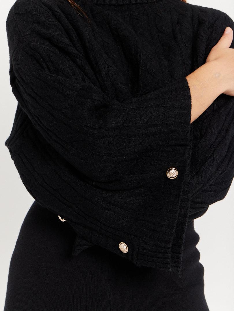 Pull crop top col roulé - Image 20
