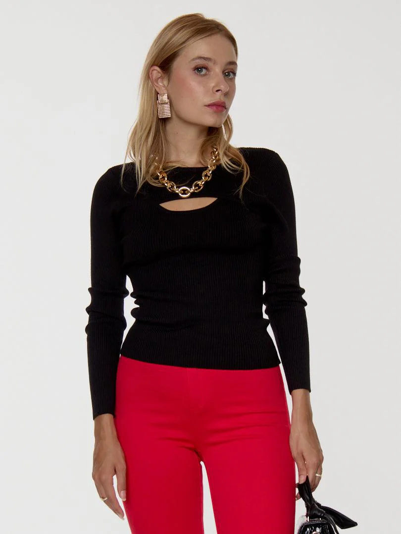 Pull décolleté ajouré - Image 4