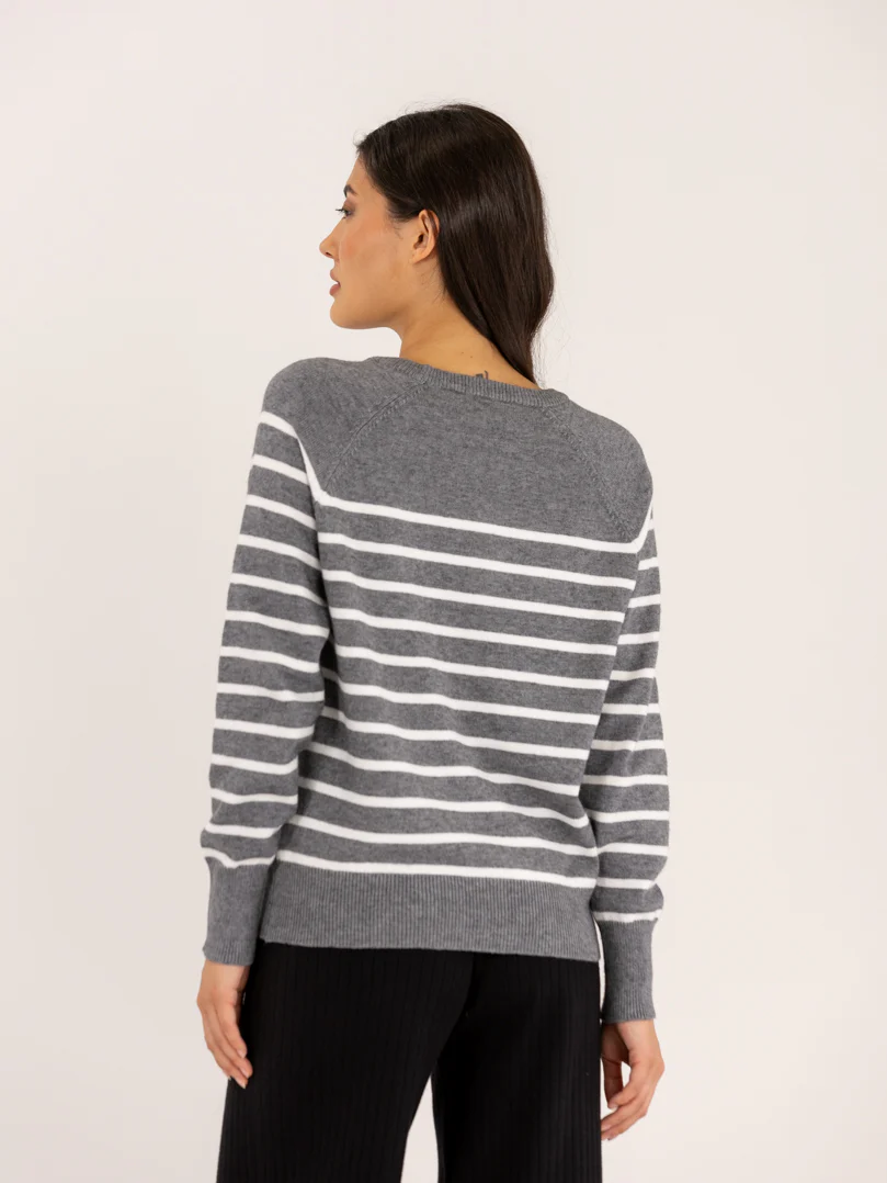 Pull marinière rayé avec boutons en perles - Image 27