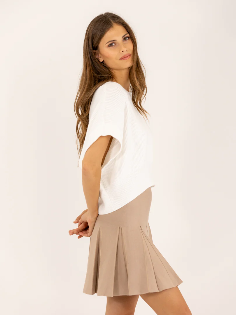 Pull sans manches en maille à épaules larges - Image 6