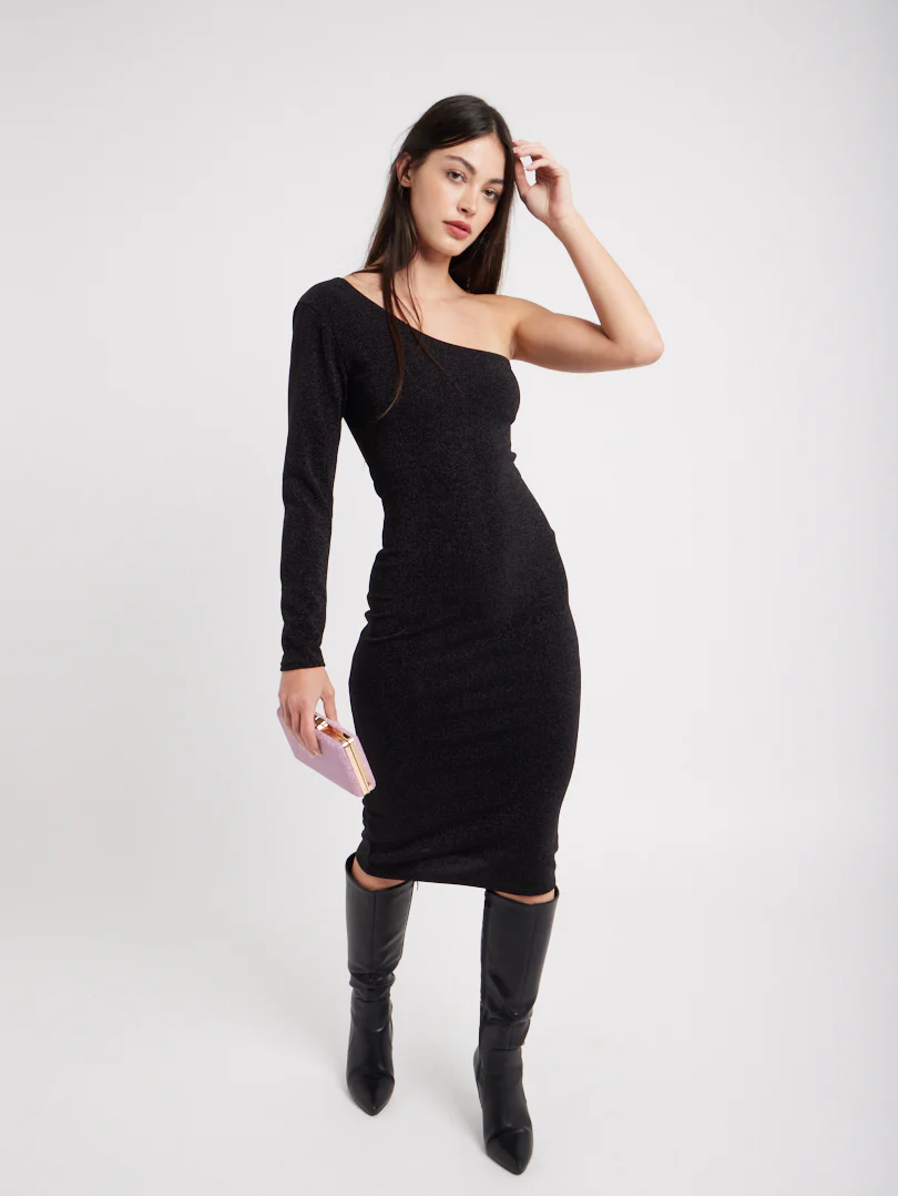 Robe asymétrique à paillettes - Image 5