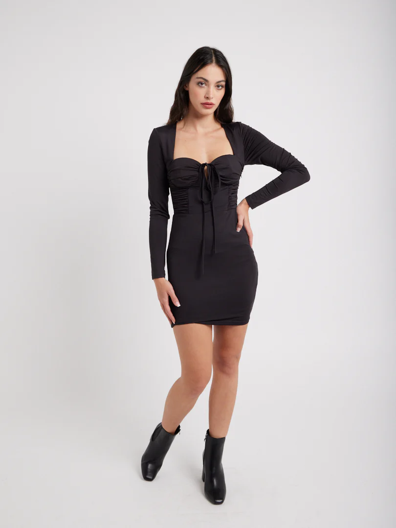 Robe bustier manches longues - Image 6