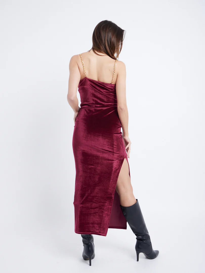 Robe de soirée effet velours - Image 7