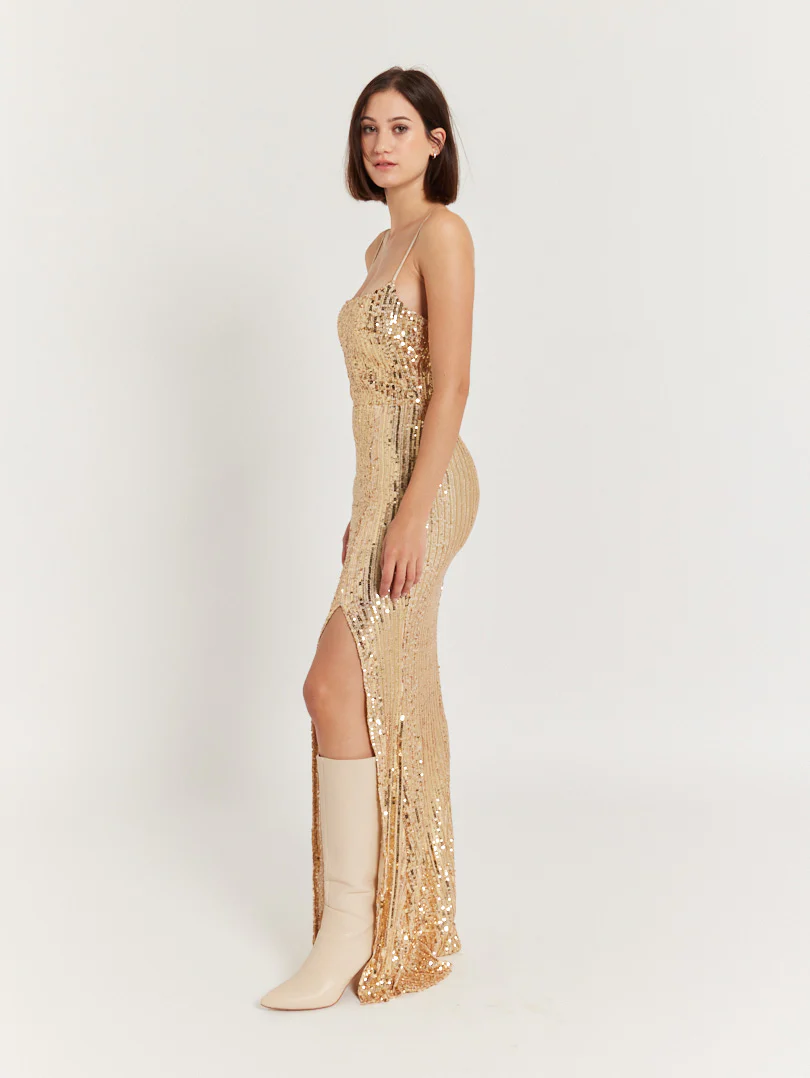 Robe de soirée fendue - Image 3