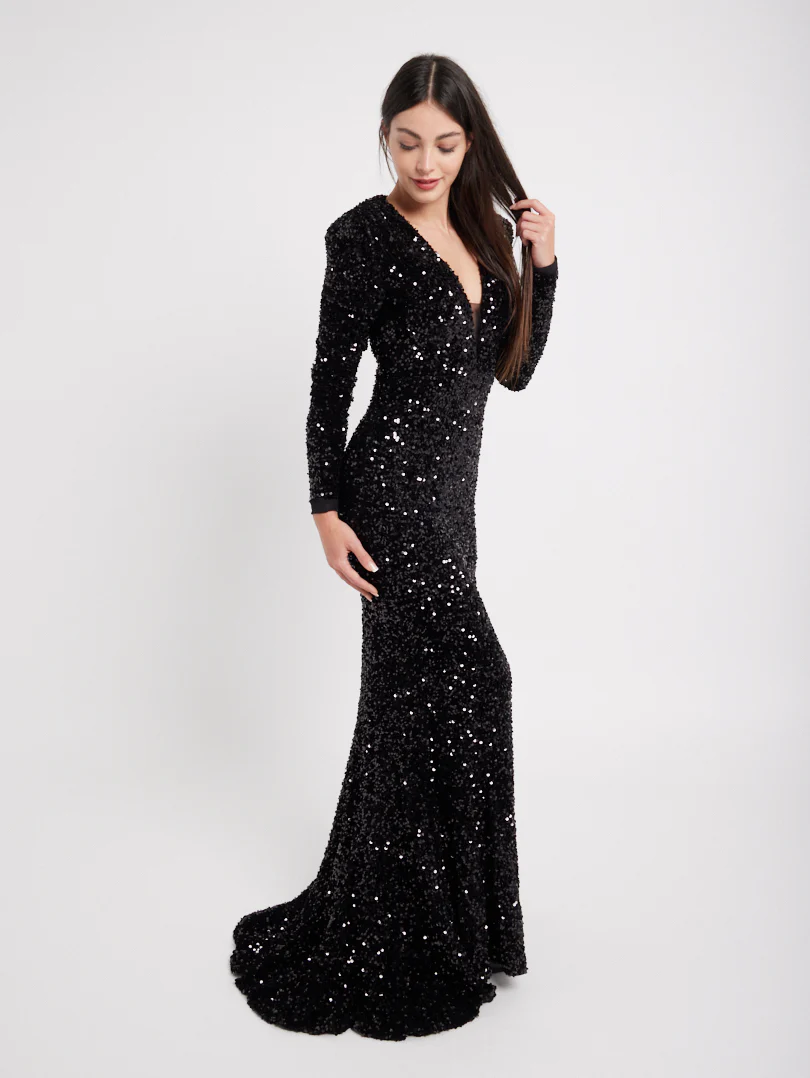 Robe de soirée longue à sequins - Image 14