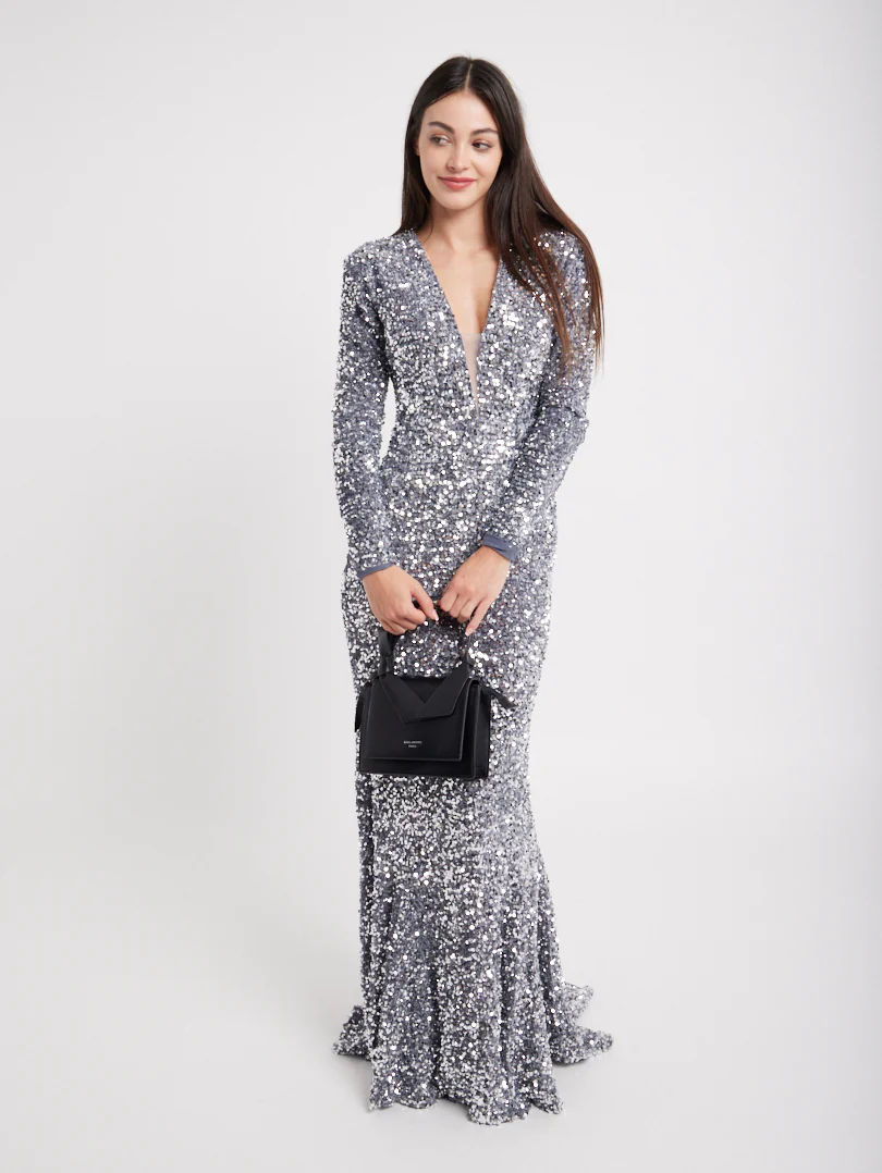 Robe de soirée longue à sequins - Image 6
