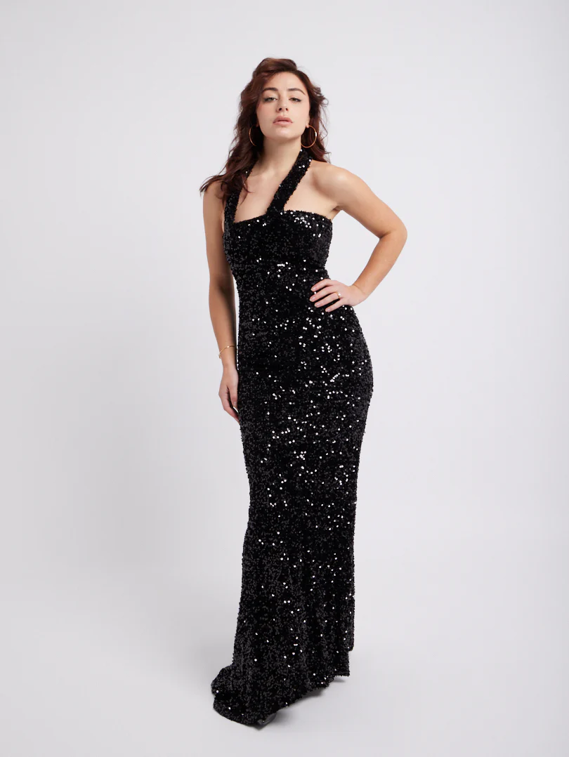 Robe de soirée longue à sequins - Image 5