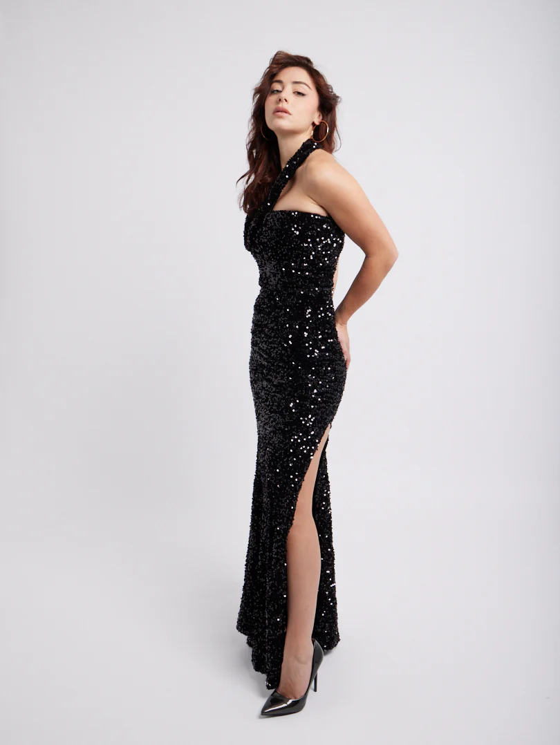 Robe de soirée longue à sequins - Image 6