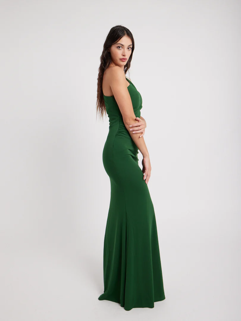 Robe de soirée longue asymétrique - Image 10