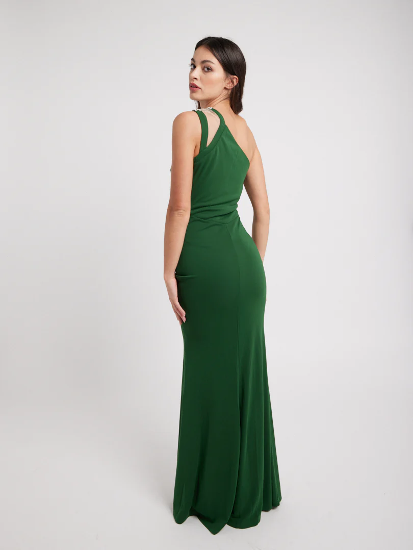 Robe de soirée longue asymétrique - Image 11