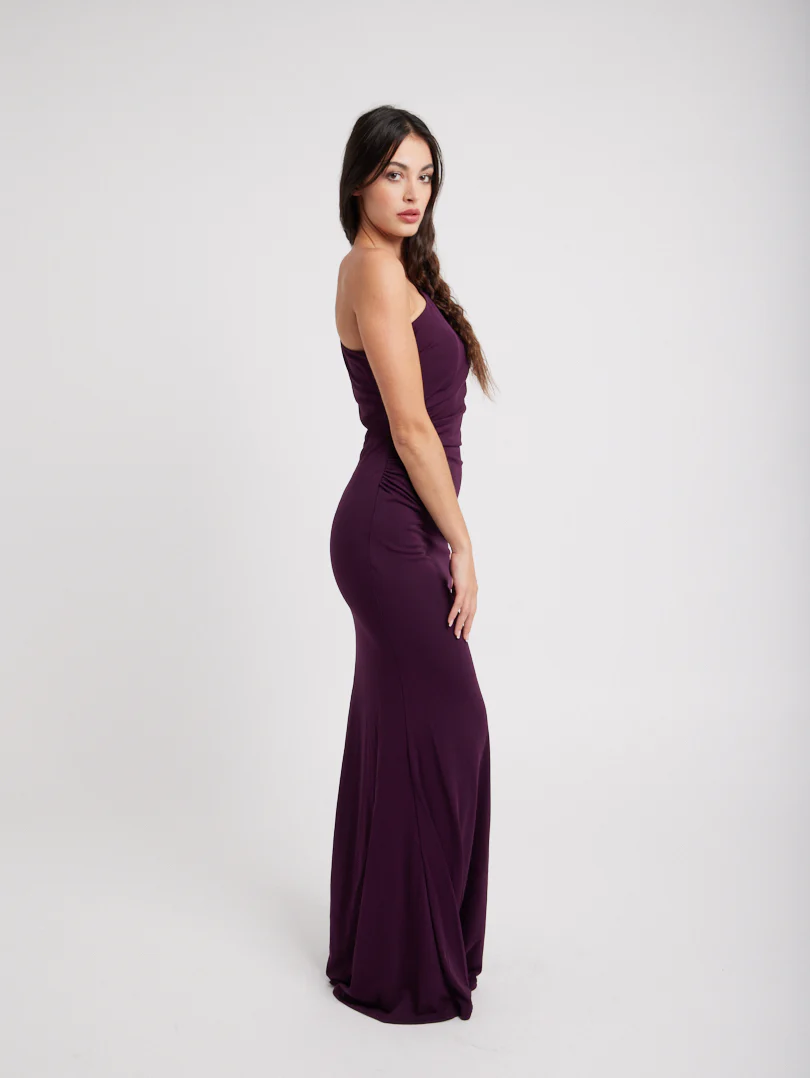 Robe de soirée longue asymétrique - Image 14