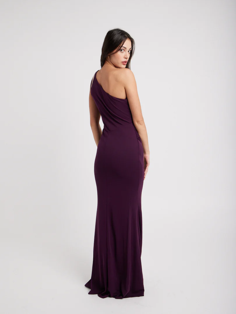Robe de soirée longue asymétrique - Image 15