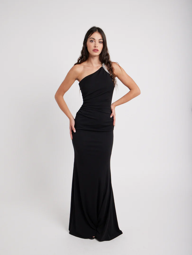Robe de soirée longue asymétrique - Image 5