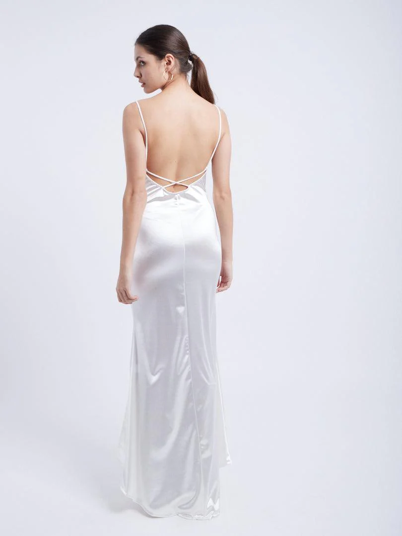 Robe de soirée satinée - Image 12